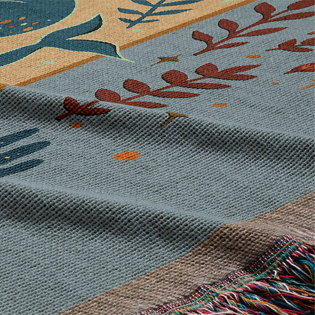 Personalized Capricorn Zodiac Woven Throw Blanket - Custom Name Astrology Gift