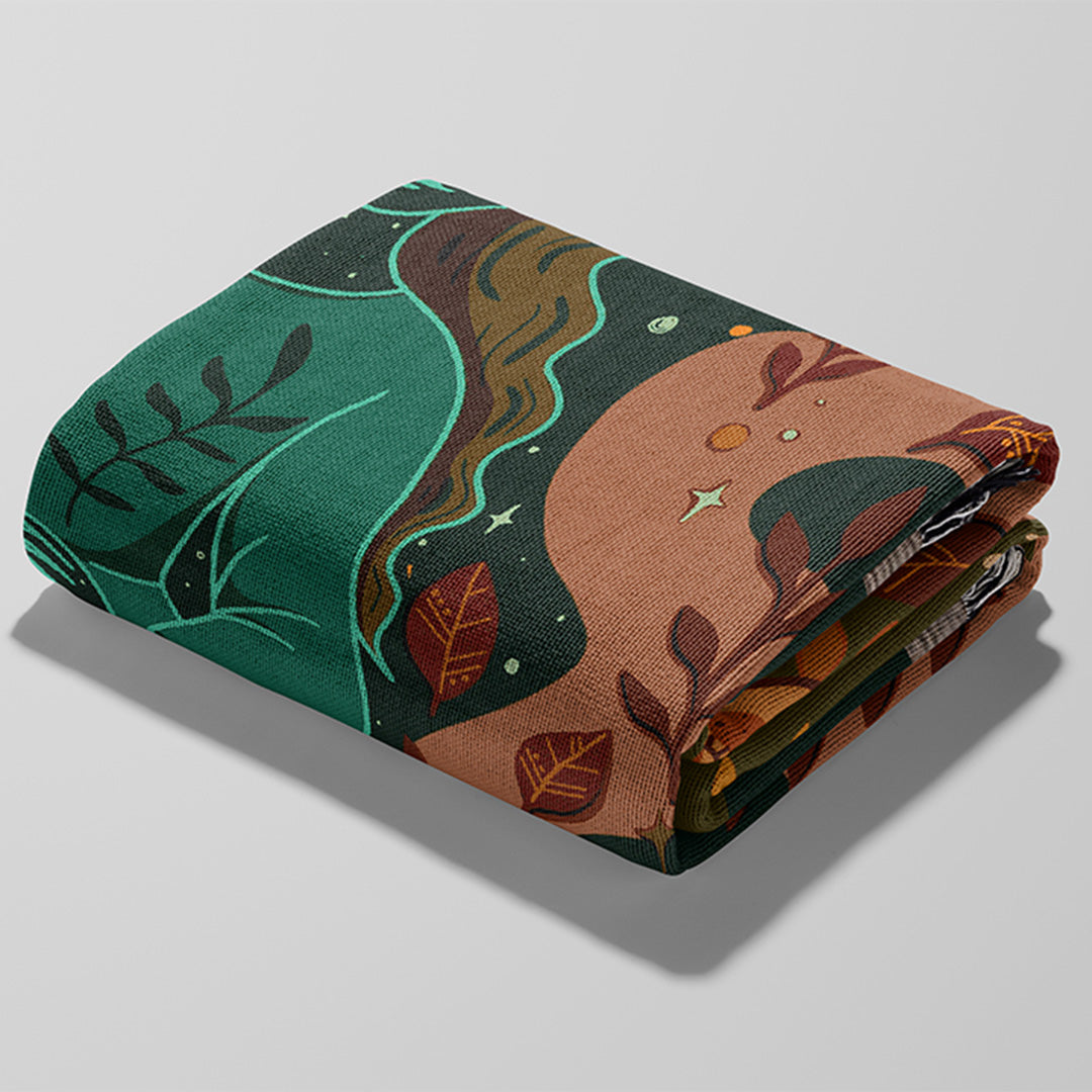 Personalized Virgo Zodiac Woven Throw Blanket - Custom Name Astrology Gift