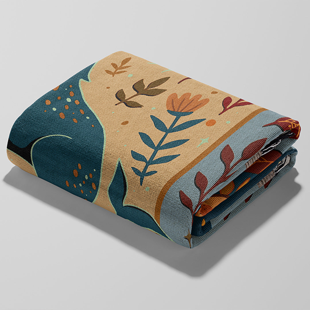 Personalized Capricorn Zodiac Woven Throw Blanket - Custom Name Astrology Gift