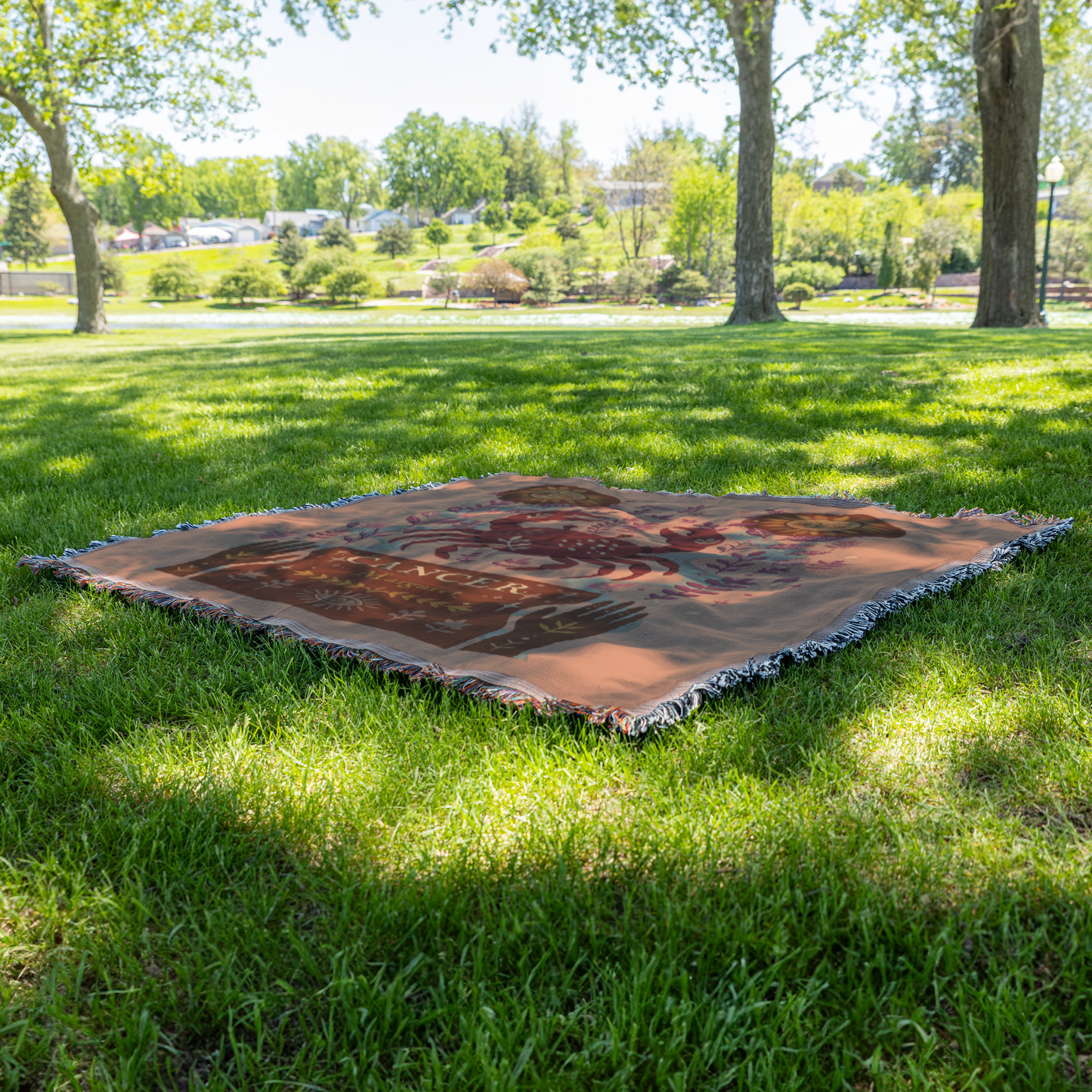 Personalized_Cancer_Zodiac_Woven_Throw_B_Grass_V_Mockup.png
