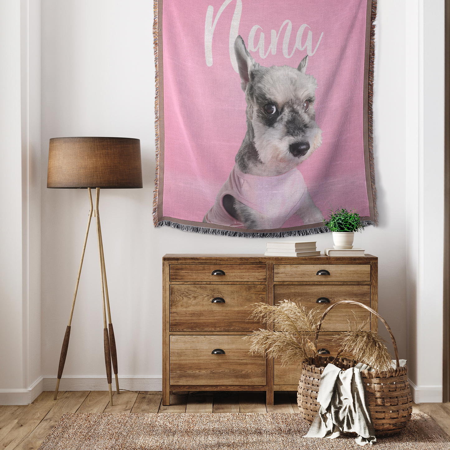Personalized_Pink_Dog_Portrait_Woven_Thr_Tapestry_V_Mockup.png