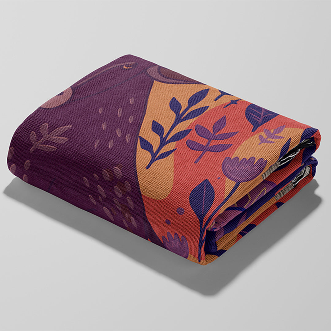 Personalized Taurus Zodiac Woven Throw Blanket - Custom Name Astrology Gift