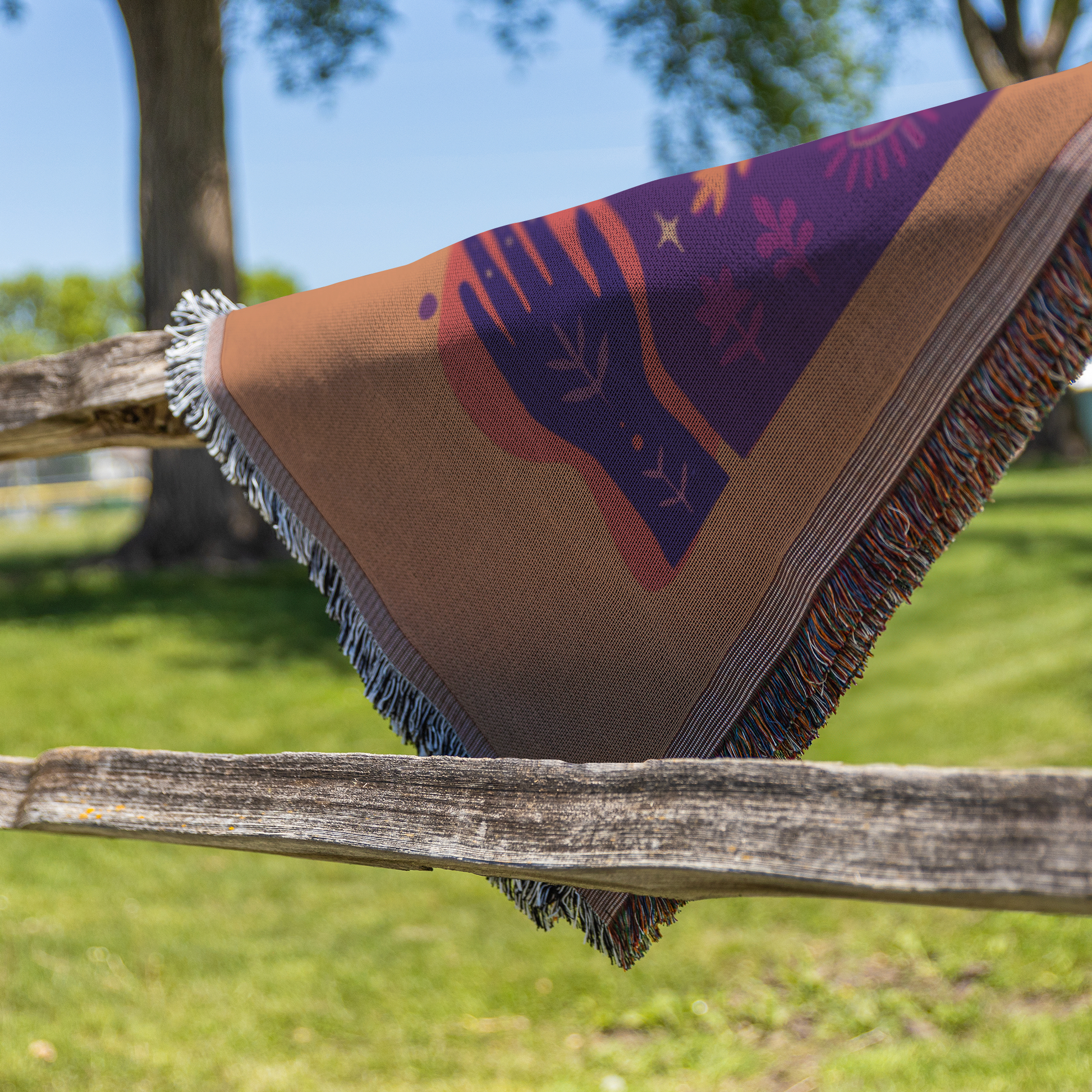 Personalized_Taurus_Zodiac_Woven_Throw_B_Fence_V_Mockup.png